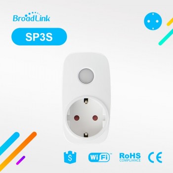 2018 New Broadlink SP3S Power Meter Smart Wireless WiFi Socket Power Plug 16A 3500w with Energy Meter IOS Android Remote Control