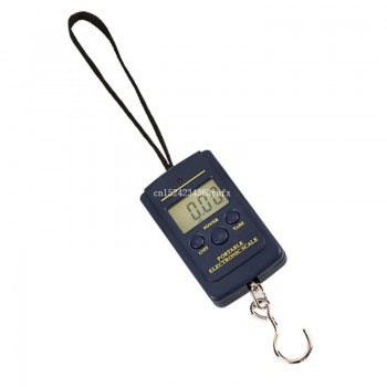 100pcs Handy Pocket Weight Hook Scales Multifunctional Mini 40kg/10g Electronic Hanging Fishing Scales Digital Balance