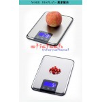by dhl or ems 50pcs Hot Sale !!! 100% Original 15kg / 1g Ultra-thin Stainless Steel Food Scales Backlight LCD Balance