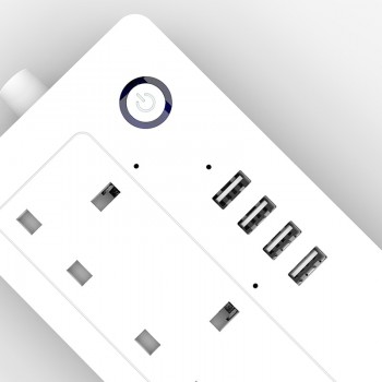 AOFO WiFi Power strip UK standard  100-240V 13A rated smart extension socket alexa and google home Tuya App USB
