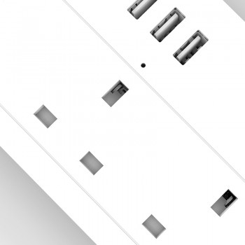 AOFO WiFi Power strip UK standard  100-240V 13A rated smart extension socket alexa and google home Tuya App USB