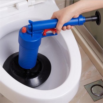 SJ Toilet Plungers 4PCS Kitchen Cleaner Kit Home High Pressure Air Drain Blaster Pump Plunger Sink Pipe Clog Remover Toilets