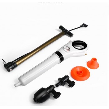 Free postage High Pressure Pump Cleaner Dredge Toilet Plunger Air Drain Blaster Sink Pipe Clogged Remover Bathroom Pipe Bathtub