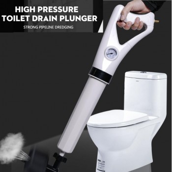 Free postage High Pressure Pump Cleaner Dredge Toilet Plunger Air Drain Blaster Sink Pipe Clogged Remover Bathroom Pipe Bathtub
