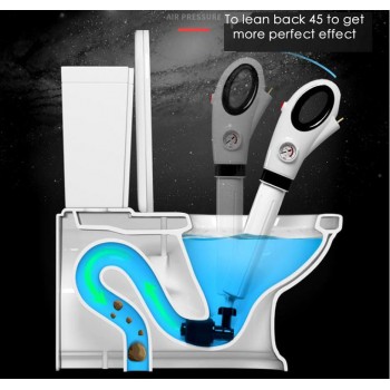 Free postage High Pressure Pump Cleaner Dredge Toilet Plunger Air Drain Blaster Sink Pipe Clogged Remover Bathroom Pipe Bathtub