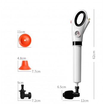Free postage High Pressure Pump Cleaner Dredge Toilet Plunger Air Drain Blaster Sink Pipe Clogged Remover Bathroom Pipe Bathtub