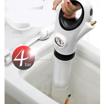 Free postage High Pressure Pump Cleaner Dredge Toilet Plunger Air Drain Blaster Sink Pipe Clogged Remover Bathroom Pipe Bathtub