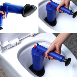 LanLan Toilets Bathroom High Pressure Air Drain Pump Plunger Sink Pipe Clog Remover Cleaner Kit