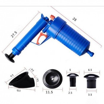 LanLan Toilets Bathroom High Pressure Air Drain Pump Plunger Sink Pipe Clog Remover Cleaner Kit