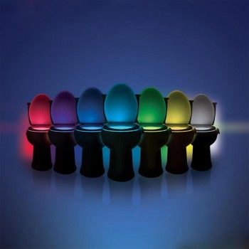 Washingroom Bathroom Motion Bowl Toilet Light Activated on/Off Lights Seat Sensor Lamp Nightlight Seat Light