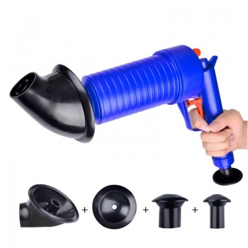 High Pressure Air Drain Blaster Pump Plunger Sink Pipe Clog Remover Toilets Floor Drain Sink Bathtub Bathroom Kitchen Cleaner