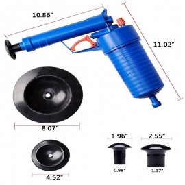 Drop Shipping Home High Pressure Air Drain Blaster Pump Plunger Sink Pipe Clog Remover Toilets Bathroom Kitchen Cleaner Kit