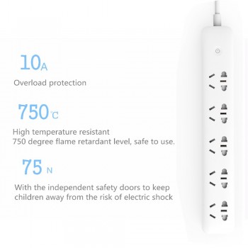Xiaomi Qingmi Smart Strip Socket  Plug Smart Power Strip Wifi App Wireless Remote Power Outlet with 5 Jack work with Mihome App