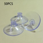 50PCS 30mm Head Mushroom Head Sucker Suction Cups Any Type Wide Range Window Suckers Kitchen Bathroom Accessories Transparent