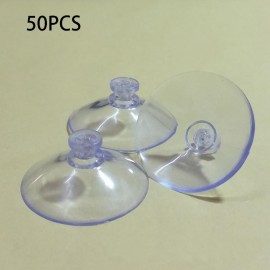 50PCS 30mm Head Mushroom Head Sucker Suction Cups Any Type Wide Range Window Suckers Kitchen Bathroom Accessories Transparent
