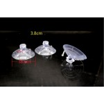 38mm 10Pcs Clear Sucker Suction Cups Button High-end Mushroom Head Suckers cup Transparent  Wedding