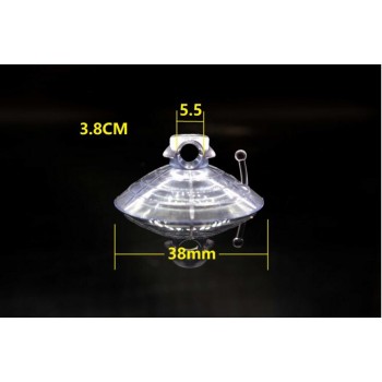 38mm 10Pcs Clear Sucker Suction Cups Button High-end Mushroom Head Suckers cup Transparent  Wedding