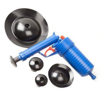 High Pressure Waterway Pipe Dredger Air Drain Blaster Pressure Pump Cleaner Home Unclogs Toilet Hand Powered Plunger Set