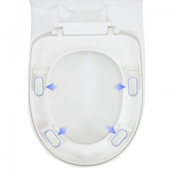 4 Pieces Toilet Seat Bumpers Toilet Seat Cover Lifter Kit With Strong Adhesive Avoid Touching Hygienic Clean Supplies