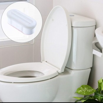 4 Pieces Toilet Seat Bumpers Toilet Seat Cover Lifter Kit With Strong Adhesive Avoid Touching Hygienic Clean Supplies
