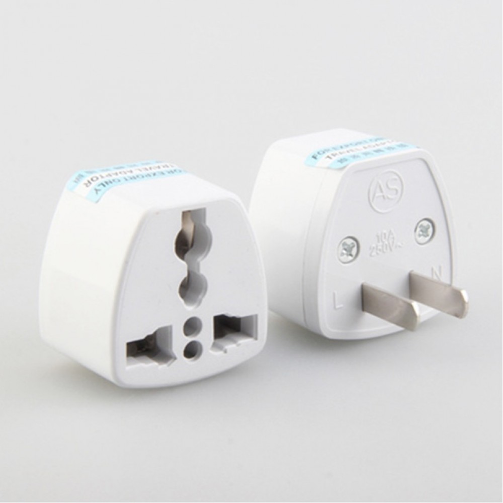 2017 New Arrival US/AU/UK/EU Plug to US Plug Home Travel Adapter Power Converter Wall Plug Adaptor White
