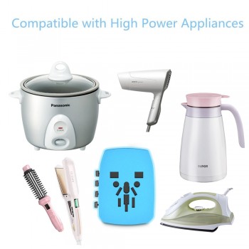 2000W International Travel Power Adapter, Universal Power Adapter 4 Quick Charge USB 3.0 Ports UK, EU, AU, US,Over 150 Countries