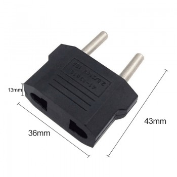 5pcs/lot US to EU Charger Plug Conversion Plug AC Power Converter Round Pin Socket Travel Adapter Mobile Charger Plug Adapter