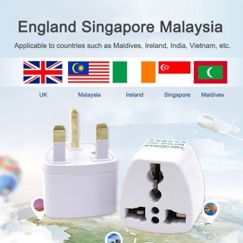 Multifunctional EU US AU to UK Plugs adapter Power Converter Plugs 2 Pin Socket EU to England Travel Charger Adapter Converter