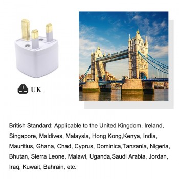 Multifunctional EU US AU to UK Plugs adapter Power Converter Plugs 2 Pin Socket EU to England Travel Charger Adapter Converter