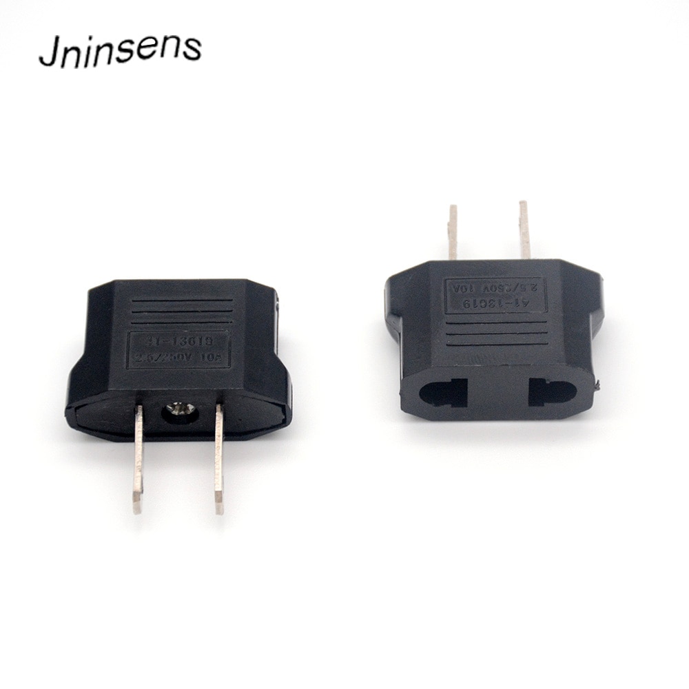 Universal AC 250V 10A EURO EU to US USA Travel Power Plug Adapter Converter Travel Conversion For Home Use