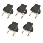 5pcs/sets quality EU Plug dual-use socket 220V 2 holes AC Power Charger Outlet Adapter Converter for travel/ household