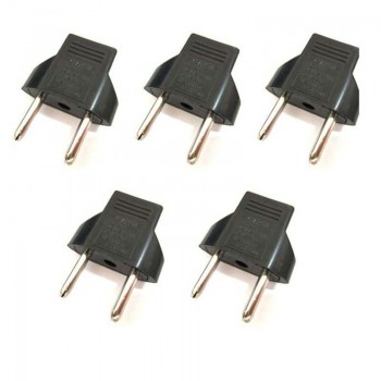 5pcs/sets quality EU Plug dual-use socket 220V 2 holes AC Power Charger Outlet Adapter Converter for travel/ household