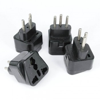 Practical Universal 800W ABS Copper Material UK/US/EU/Russia To Switzerland Travel AC Power Adapter Plug 3pin Converter