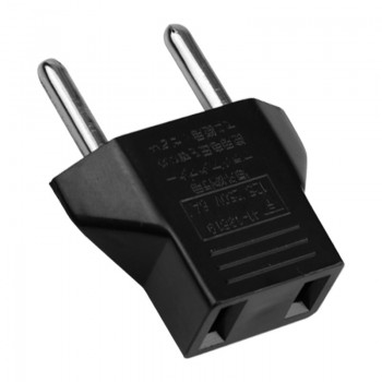 5 X 6A EU Adapter Plug USA to Euro Europe Wall Power Charge Outlet Sockets US 2 Flat Pin to EU 2 Round Pin Plug Socket Adapter