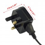 New Arrive  European Euro EU 2 Pin to UK 3Pin Plug Adapter Power Socket Travel Converter Plug