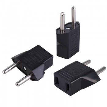 5Pcs US USA to EU European Euro Travel Charger Adapter Plug Outlet Converter Z09 Drop ship