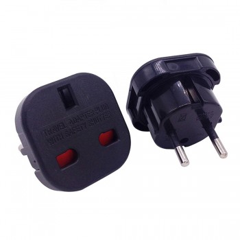 Marsnaska Top Eu To Uk Europe European Universal Travel Charger Adapter Plug Converter 2 Pin Wall Plug Socket