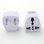 Malloom 2017 Universal Standard UK US AU to EU AC Power Socket Plug Travel Charger Adapter Converter Connector Wholesale White