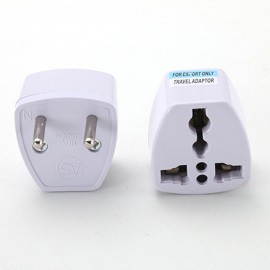 Malloom 2017 Universal Standard UK US AU to EU AC Power Socket Plug Travel Charger Adapter Converter Connector Wholesale White