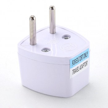 Malloom 2017 Universal Standard UK US AU to EU AC Power Socket Plug Travel Charger Adapter Converter Connector Wholesale White