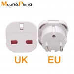 1 PC UK TO EU AC Power Socket Plug Travel Charger Adapter Converter 4.0mm Electrical Socket EUR European Charger power socket