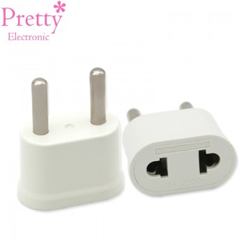 1PC 4.8mm US To EU Plug USA To Europe Travel Wall AC Power Plug Charger Outlet Adapter Converter 2 Round Pin Electrical Socket