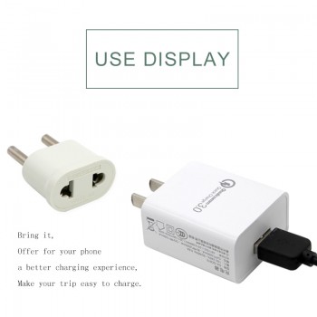 1PC 4.8mm US To EU Plug USA To Europe Travel Wall AC Power Plug Charger Outlet Adapter Converter 2 Round Pin Electrical Socket