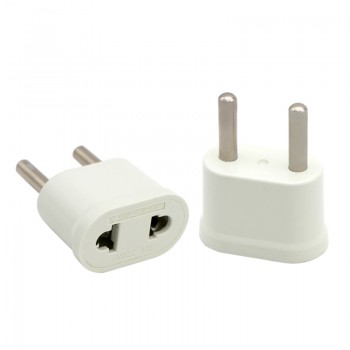 1PC 4.8mm US To EU Plug USA To Europe Travel Wall AC Power Plug Charger Outlet Adapter Converter 2 Round Pin Electrical Socket