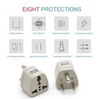 Universal UK/US/EU/AU to Small South Africa Plug AC Power Multi Outlet Adapter 3 pin Travel Converter Socket India travel
