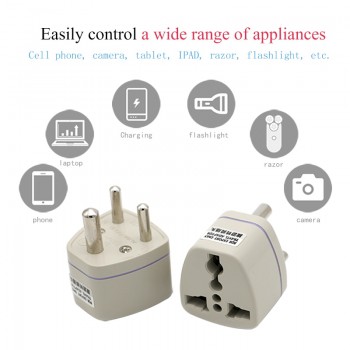 Universal UK/US/EU/AU to Small South Africa Plug AC Power Multi Outlet Adapter 3 pin Travel Converter Socket India travel