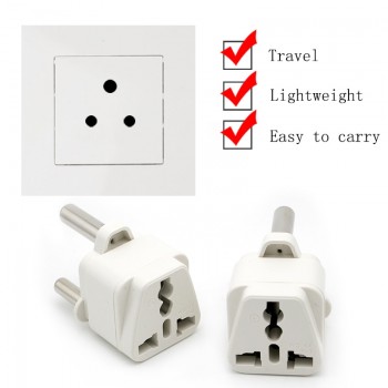 Hot Sale Universal UK/US/EU/AU to Large South Africa 3 pin Travel Power Adapter Plug Socket to 3-Pin Prong for India Nepal