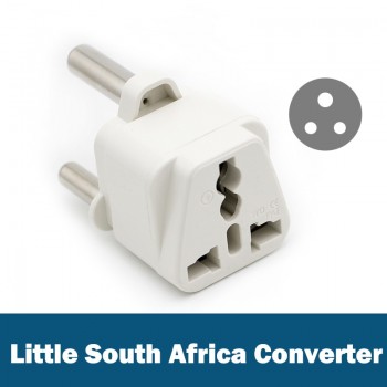 Hot Sale Universal UK/US/EU/AU to Large South Africa 3 pin Travel Power Adapter Plug Socket to 3-Pin Prong for India Nepal