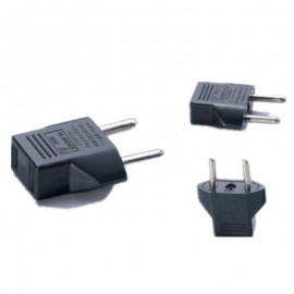 Free shipping 50pcs/lot US to EU, Flat to Round Power Plug Convertor,plug adapter