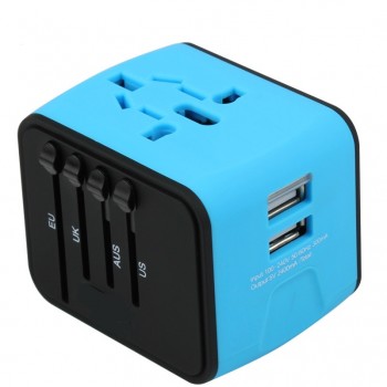 YiJee Travel Adapter International Universal Power Charger US UK EU Plug Euro Travel Wall AC Power Adapter Converter